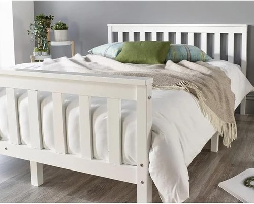 Wooden bed 4ft frame with - frame,