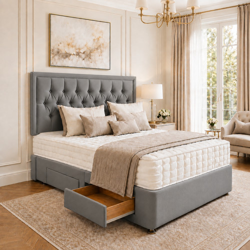 Divan plush bed - divan,