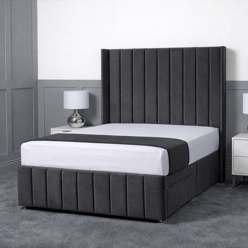 Arizona divan bed plush velvet - plush,