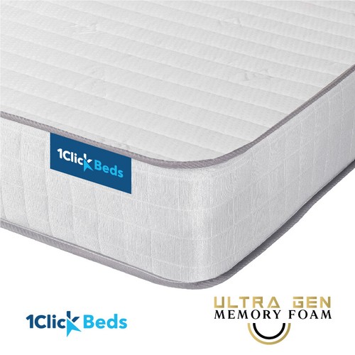 White quilted memory - white,