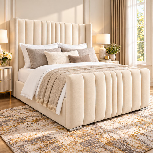 Ottoman bed winged plush - winged,