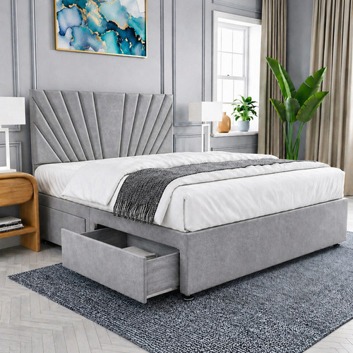 Plush divan bed - plush, with